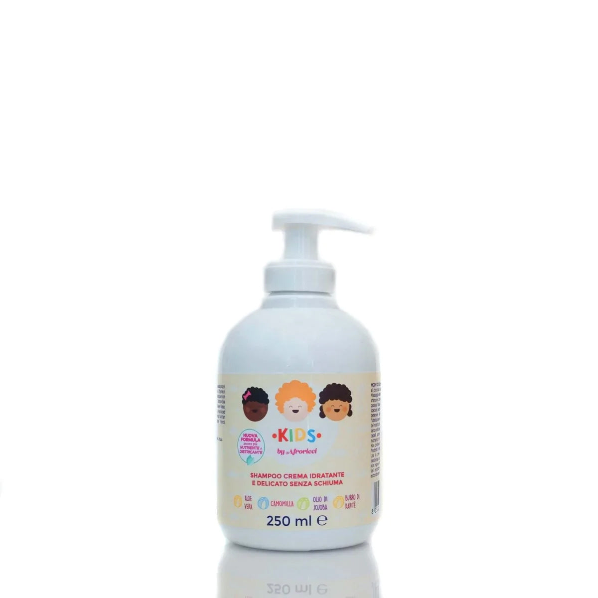 AfroRicci Kids Shampoo Crema Idratante E Delicato Senza Schiuma 250ml